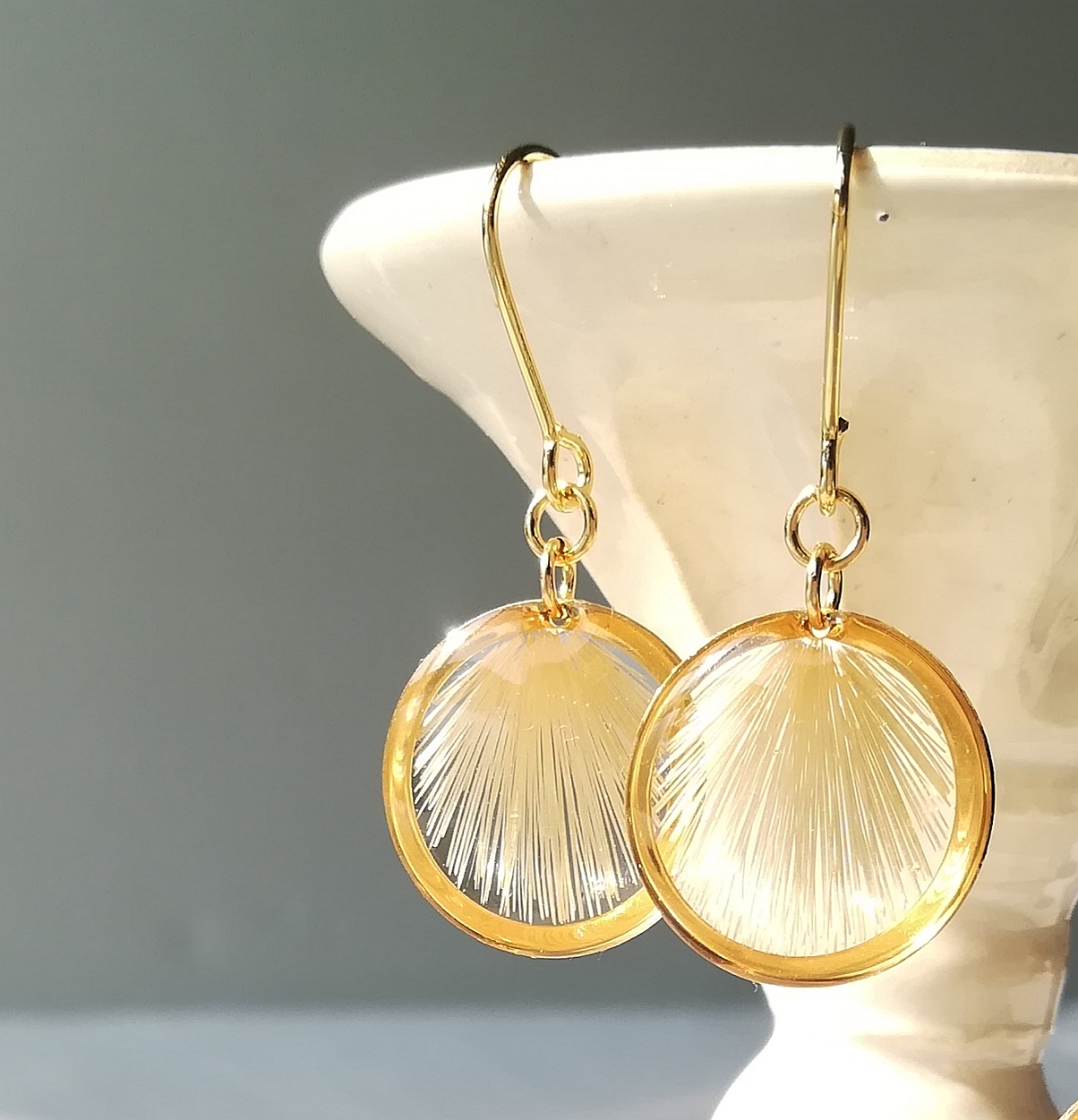 kakera14 round * 芭蕉糸のカケラ * 14kgf ピアス・イヤリング*