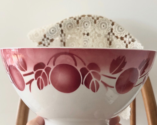 本日最終セール　美品　フランスアンティーク バドンヴィレー製　カフェオレボウル バドンヴィレー Badonviller カフェオレ ボウル フランス