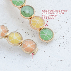 vitamin citrus レモン & オレンジ のヘアクリップ 7枚目の画像