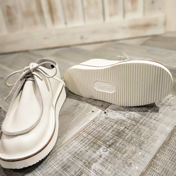 tiro shoes white(丸洗い出来ます) 4枚目の画像