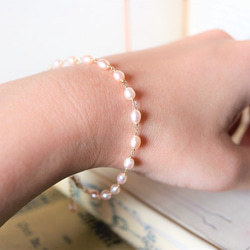 14Kgf！訂單生產*新*粉橙珍珠手鍊的秋天 第4張的照片