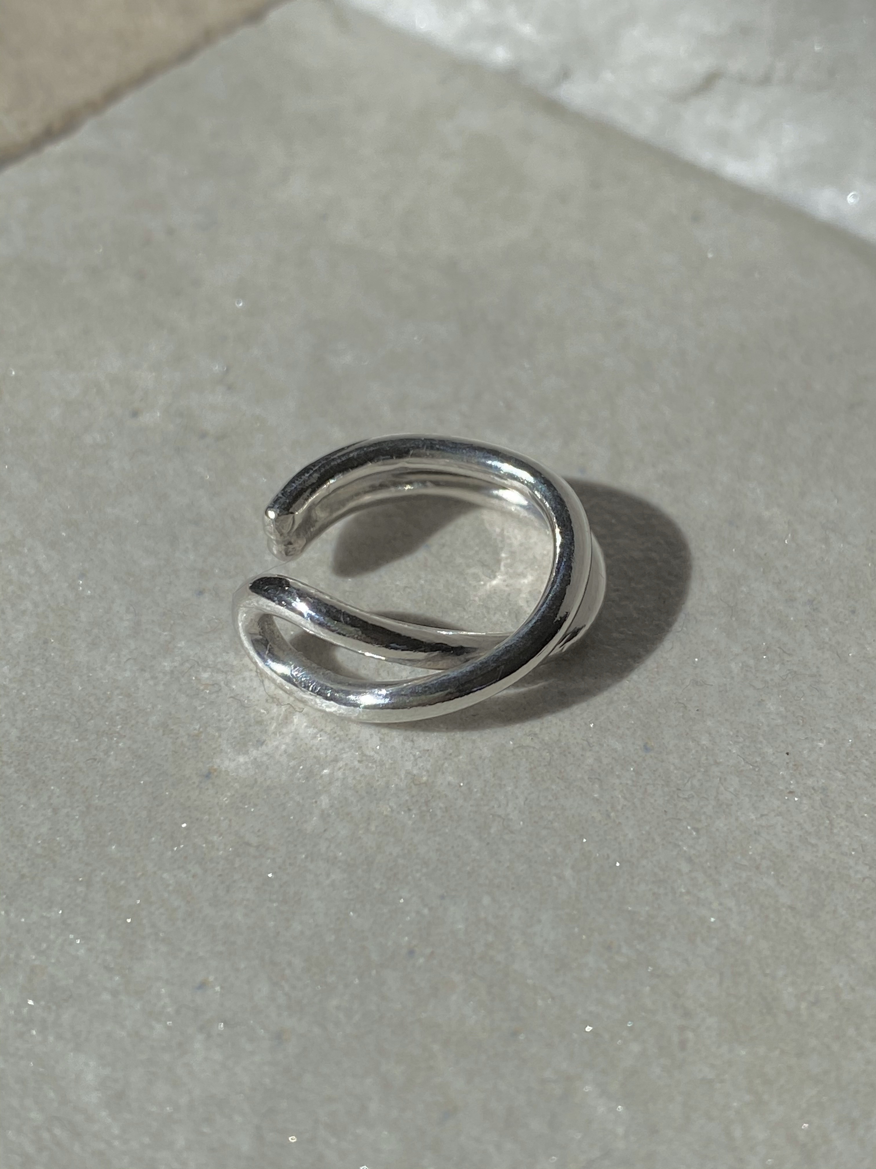 silver950 イヤーカフ 捻