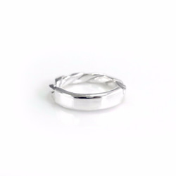 SV925 方晶格ツイストリング 指輪リング Handmade Twist Circle Ring-64DESIGN 7枚目の画像