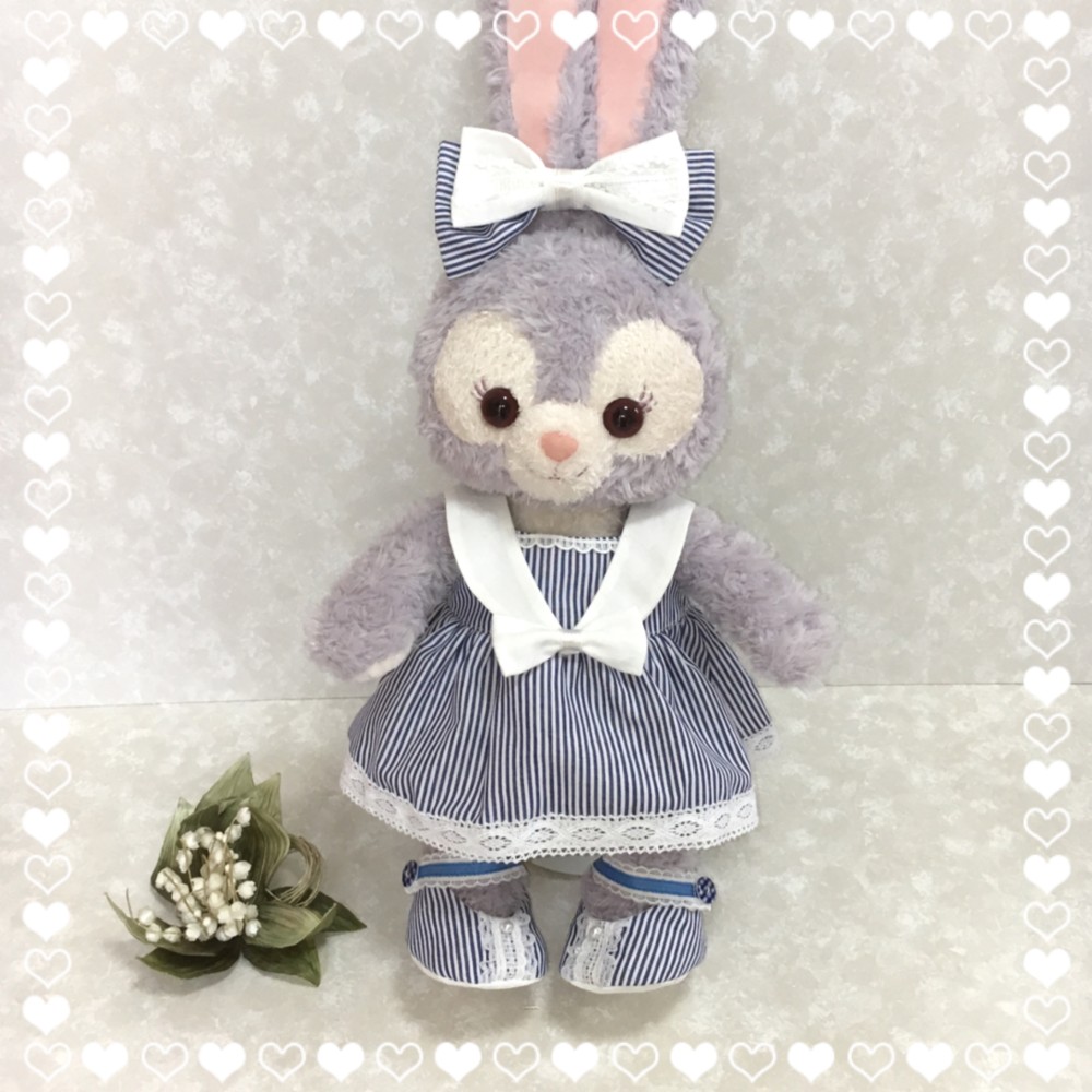 Nanatauki 茶チェック　ピンク英字ワンピース - 　ステラルーS ステラ・ルー