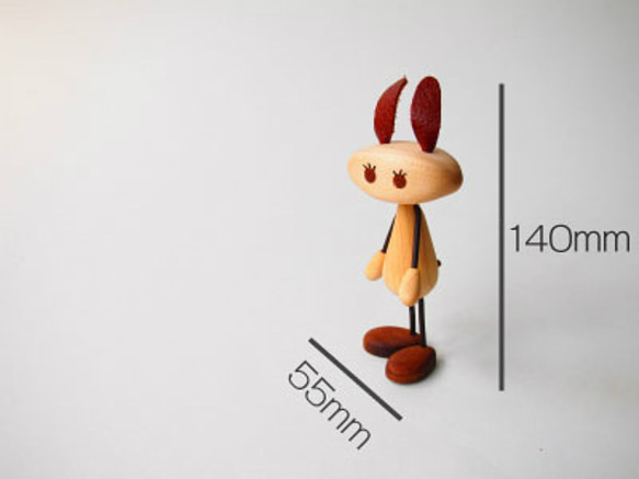 　木製人形　”ルンちゃん” 4枚目の画像