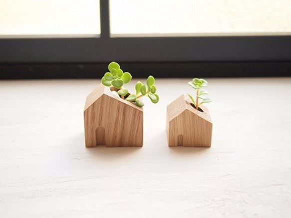 ハンドメイド　雑貨　レトロ　工芸品　木製　木材　インテリア　レトロ　手作り 家に木が生えた ♪ その他インテリア雑貨 Design labo i 通販 1139153