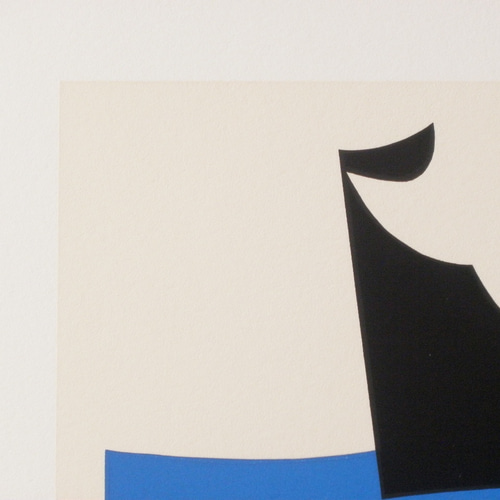 Composition -- 青／赤／黒：版画／絵／抽象 版画 emicoi 通販 1234024