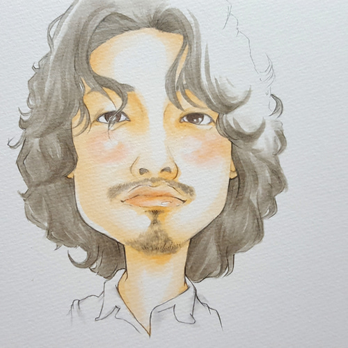 68番 似顔絵(2L判サイズ/1人～2人まで) 絵画 25SEE DESIGN 通販