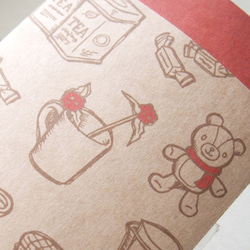 クラフト万型祝い袋５枚【クマと雑貨】 2枚目の画像