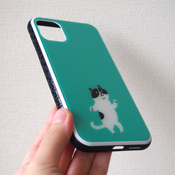 強化玻璃iPhone保護殼【胖貓】#相容iPhone15 第4張的照片