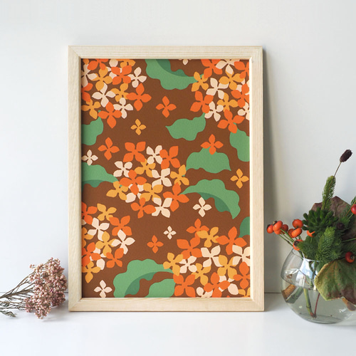 L判　イラストポスター 20枚セット L判〜A3size【金木犀】ポスター その他インテリア雑貨 wach works 通販