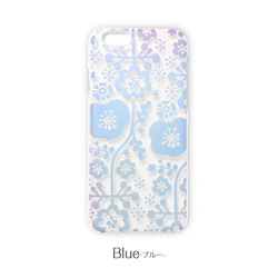 iPhone系クリアケース／花もよう #iPhone16対応 5枚目の画像