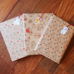 さな ③ブックカバー ぶっくかばーbookcoverbookjacket,文庫本サイズぶんこさいずA6