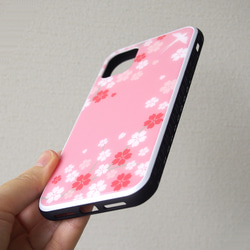 強化玻璃iPhone殼【櫻花燕】#相容iPhone15 第3張的照片