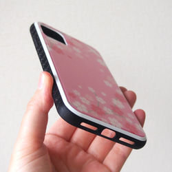 強化ガラスiPhoneケース【桜とツバメ】 #iPhone15対応 5枚目の画像