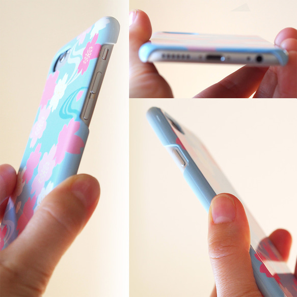 [Creema限量春天幸運袋]櫻花Ryusui圖案iPhone手機殼和櫻花雪環圖案慶典袋 第4張的照片