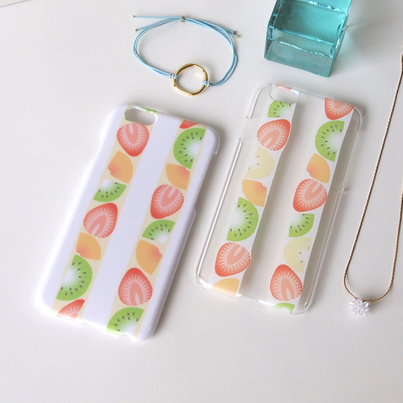 iPhoneケース【春色フルーツサンド】#iPhone15対応 2枚目の画像