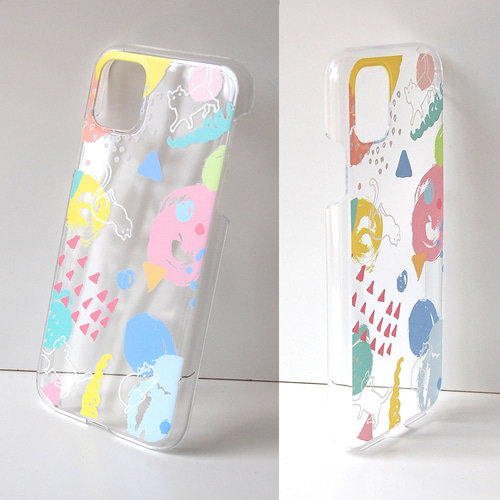 CASETiFY 猫イラストクリアケース iPhone16 Show Your Colors | CASETiFY