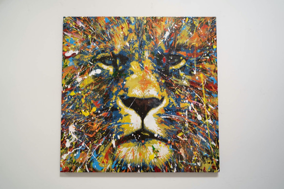 Title "LION (multi color edition)" contemporary paint 第1張的照片