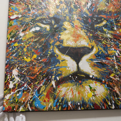 Title "LION (multi color edition)" contemporary paint 第2張的照片