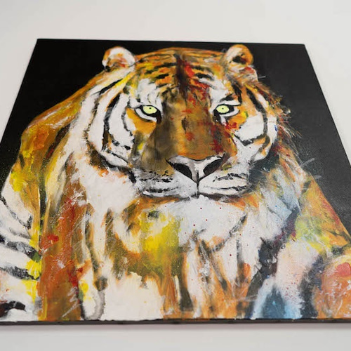 Tiger / トラのスプレーアート作品。 絵画 TOMOYA 通販 10819190