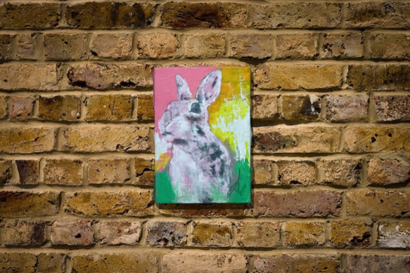 サ*ウ様 「re: rabbit」 油絵　うさぎ サ*ウ様 「re: rabbit」 油絵 うさぎ - メルカリ