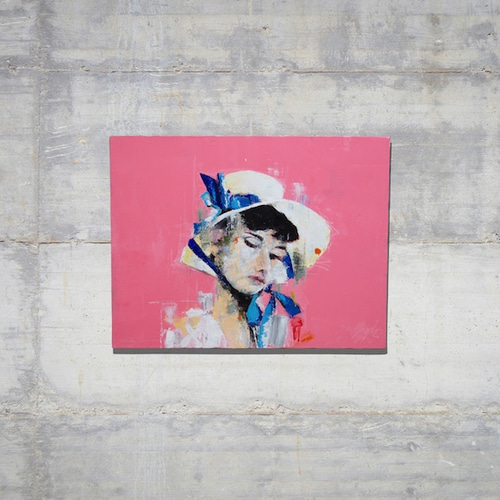 インテリアの為に制作されたオードリーヘップバーンのポートレート抽象