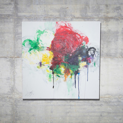 Floral No,3 / 花の抽象画 スプレーアート作品 絵画 TOMOYA 通販