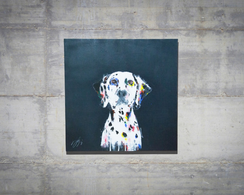 ダルメシアンと子猫の絵 ダルメシアンと子猫の絵