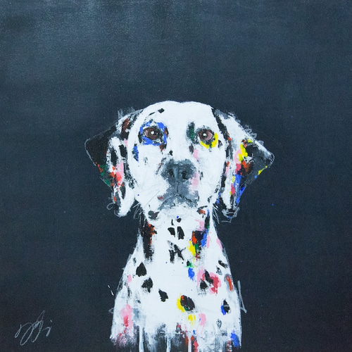 Dalmatian / ダルメシアン 額入り ※予約済み作品。 絵画 TOMOYA 通販