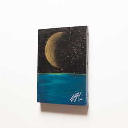 Title "Moon light ocean" contemporary paint 第3張的照片