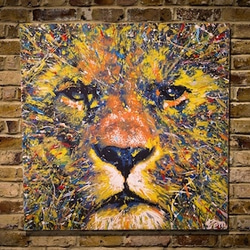 LION (multi color edition) / animal modern art 第1張的照片