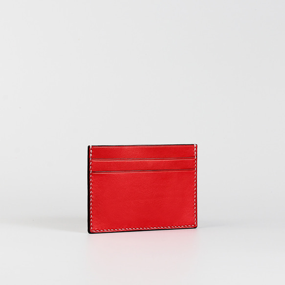 Sensation Leathers X 輕薄卡套_紅色-Card Holder_Red 第1張的照片