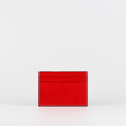 Sensation Leathers X 輕薄卡套_紅色-Card Holder_Red 第2張的照片