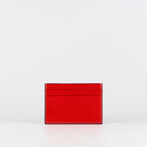 Sensation Leathers X 輕薄卡套_紅色-Card Holder_Red 第2張的照片