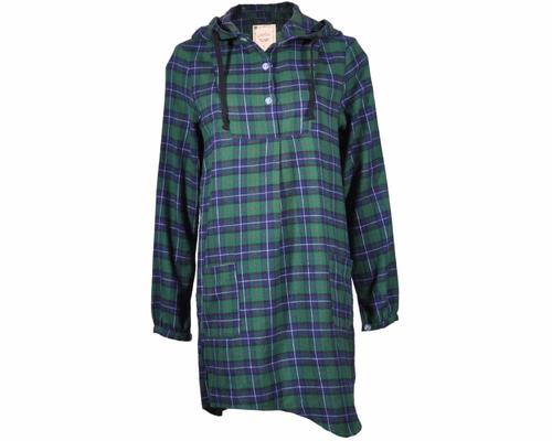 BURTON フード付きチェックシャツ L 青チェック BURTON フード付きチェックシャツ L 青チェック
