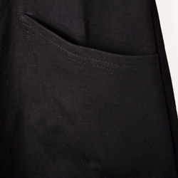 娃娃領寬鬆長版衛衣-黑色 第10張的照片