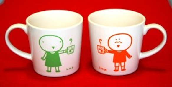 【送料無料】スープ用マグカップ2個組 2枚目の画像
