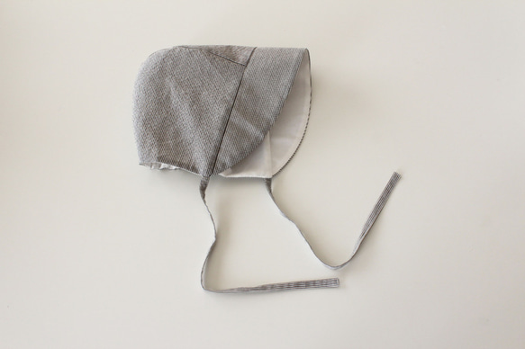 【型紙】BABYボンネット帽子(ツバあり)　４sizeセット　＃BABY-CP1 5枚目の画像