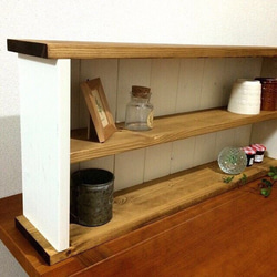 木製 家具 シェルフ スタッキング キッチン収納 棚 カラー