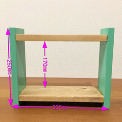 シンプルラック Green×brown＊送料無料＊ 3枚目の画像