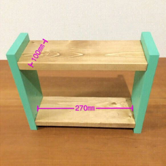 シンプルラック Green×brown＊送料無料＊ 4枚目の画像