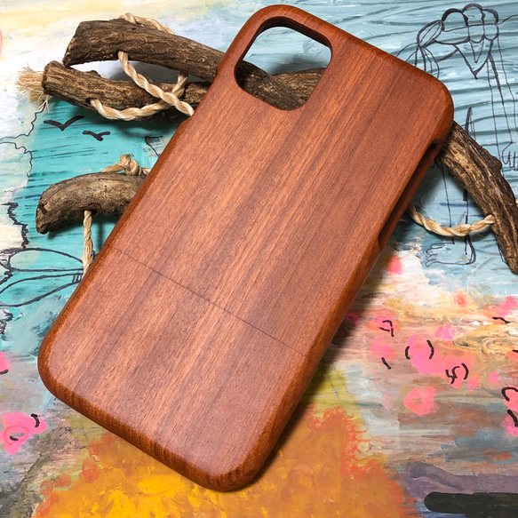 【無地スーパーセール】天然木製素材 ウッド 木製 iPhoneケース アイフォーンケース 2枚目の画像