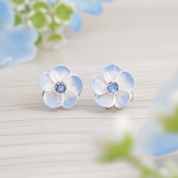 Nemophila 耳環（Tsumami Work *定制） 第2張的照片