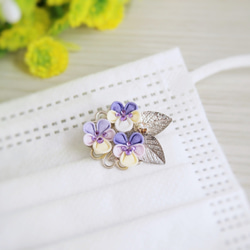 Viola Mask Charm ~Four Seasons~（Tsumami Craft *定制） 第1張的照片