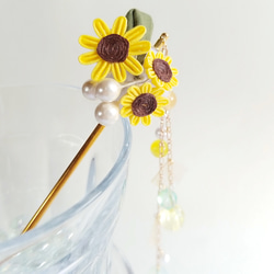 ☆向日葵☆様オーダー  つまみ細工 ☆向日葵☆様オーダー つまみ細工 ☆向日葵☆様オーダー つまみ細工