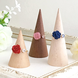 Classic rose and reflet ring (Tsumami work *Made-to-order) 第1張的照片