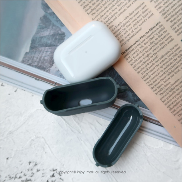 AirPods / AirPods Pro冬雪山保護カバーフック付きTPU収納ボックス 4枚目の画像