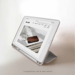 iPad case 12.9/Air5/iPad 9/mini 6 系列Smart cover皮革平板保護 輕柔米蘭 第4張的照片