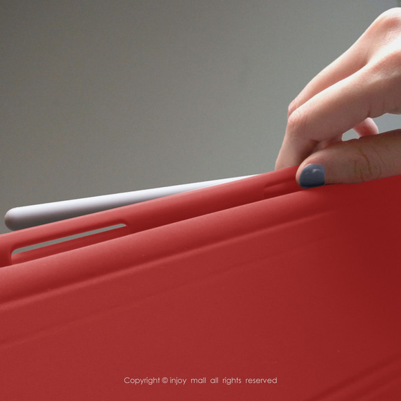 iPad case 12.9/Air5/iPad 8/mini5 附筆槽 皮革平板保護 花樣年華 第4張的照片